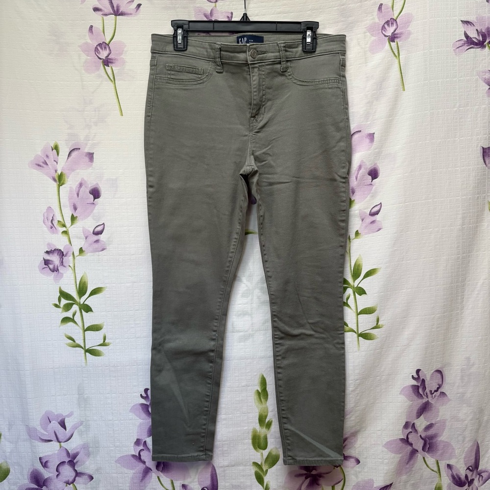 GAP Denim Army Green Favorite Jegging Mid Rise
